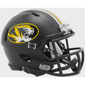 Riddell Missouri Tigers Anodized Black Speed Mini Helmet